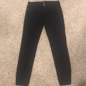 Just Black skinny jeans stretchy black sz 30